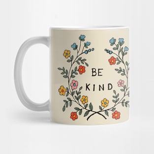 Be kind floral art Mug